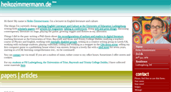 Desktop Screenshot of heikozimmermann.de